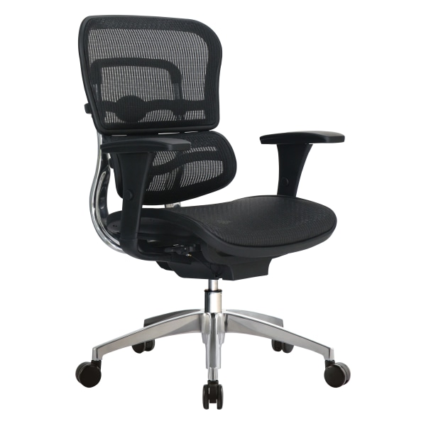 WorkPro 12000 Series Ergonomic Mesh Mesh Mid Back Chair Black
