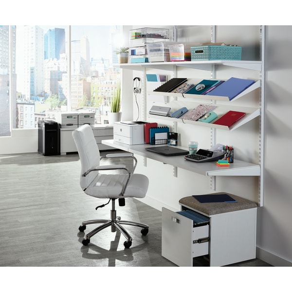 Realspace Modern Comfort Winsley Bonded Leather Mid Back