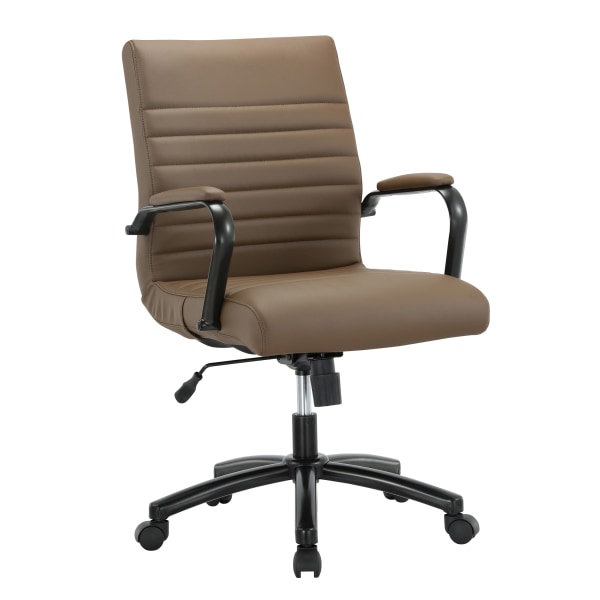 Realspace® Radley Mesh/Fabric Mid-Back Task Chair, Rich Blue