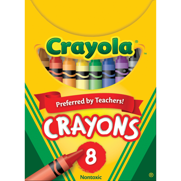 Crayola® Standard Crayons, Assorted Colors, Box Of 8 Crayons - Zerbee