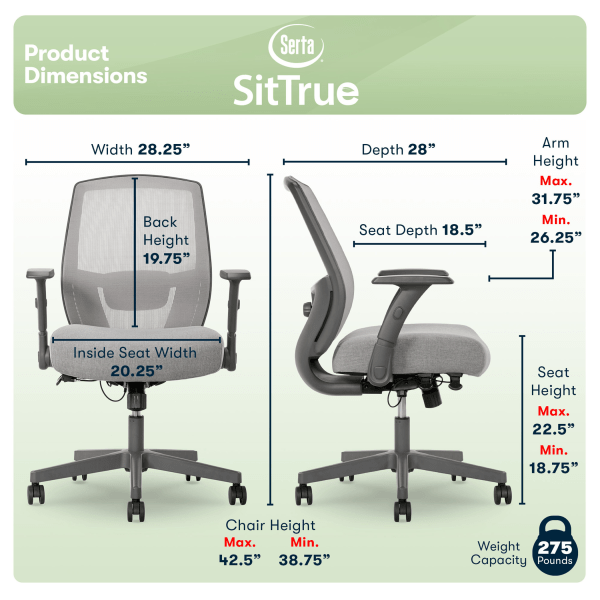 Serta sittrue outlet