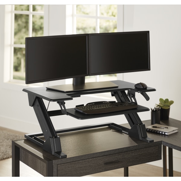 Transform desk cheap into standing desk