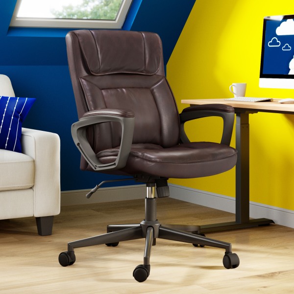 Serta Style Hannah I Bonded Leather High Back Office Chair
